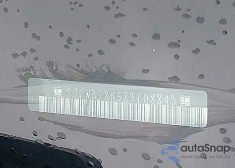 2008 Chevrolet Impala Ls z USA, uszkodzony, nr VIN 2G1WB58K589108843